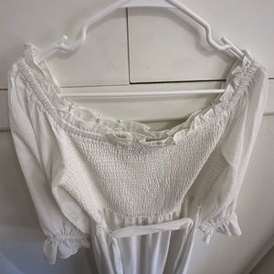 White off the shoulder dress